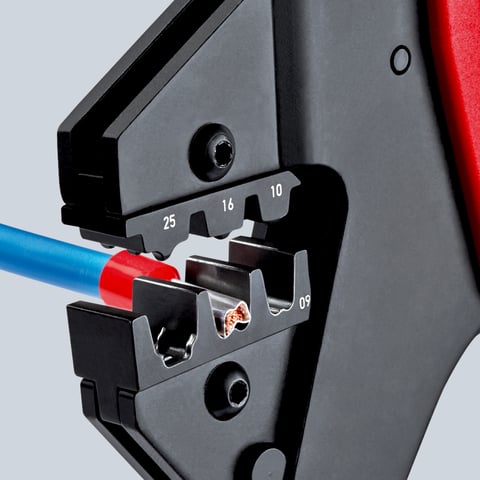 Crimp System Pliers For exchangeable crimping dies | KNIPEX