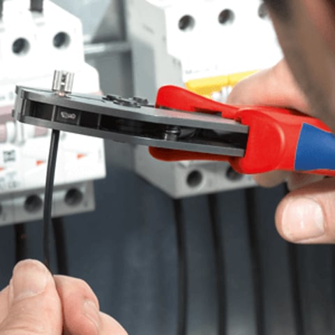 KNIPEX MultiCrimp® Crimping Pliers with changer magazine | 97 33 01