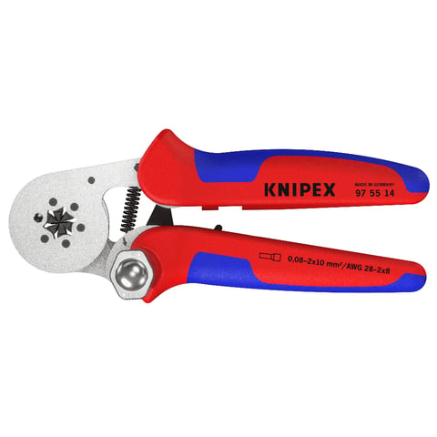 エンドスリーブ用自動調整圧着プライヤー サイドから挿入可能 | KNIPEX