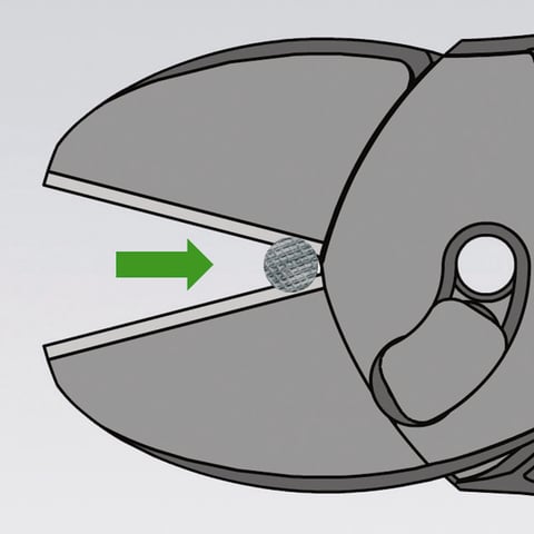 KNIPEX TwinForce® Hochleistungs-Seitenschneider | 73 71 180