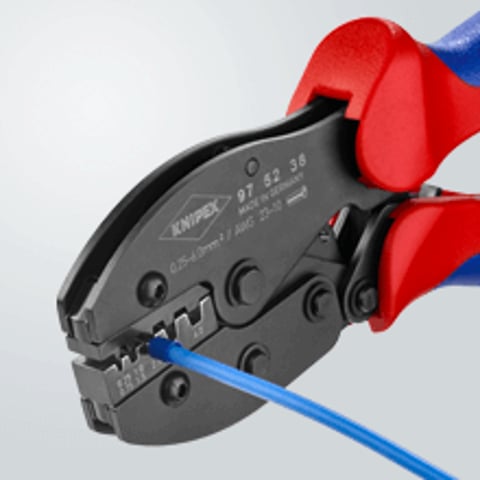 Knipex PreciForce Krimptang gebruineerd, met meer